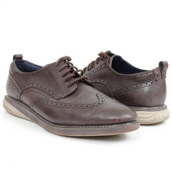 Cole Haan GrandEvolution Men\'s 11.5 Wide Leather Wingtip Oxford Loafer Preppy main image 6